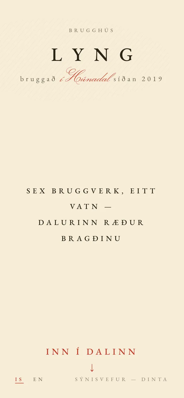 L Y N G — sýnisvefurinn í síma